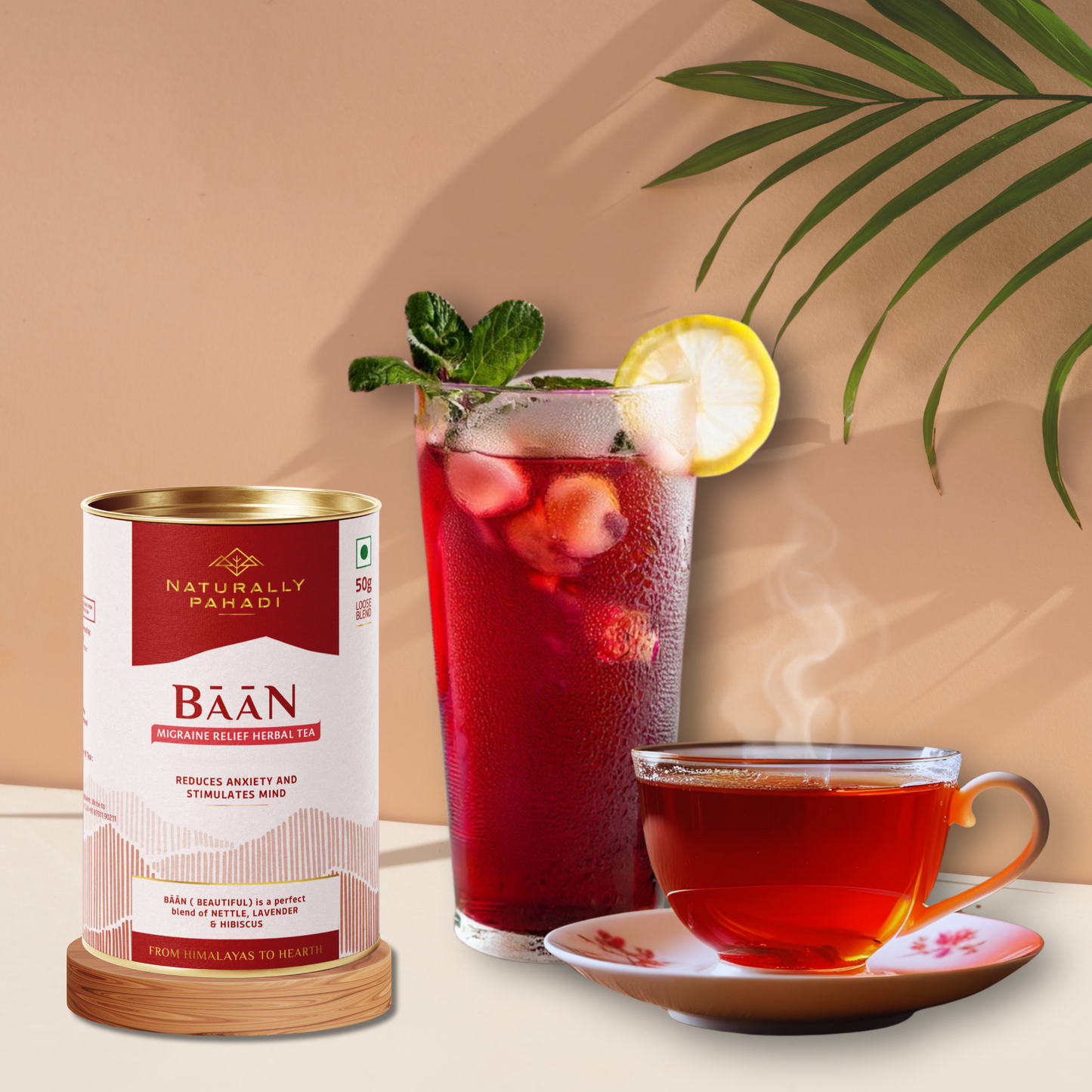 Baan Herbal Tea- Lavender, Nettle, Hibiscus | Anxiety & Migration Relief Tea