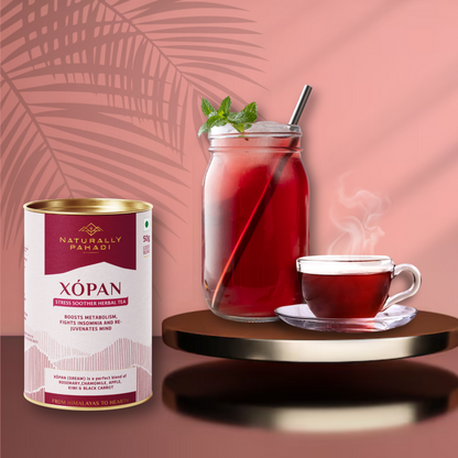 XÓPAN Herbal Tea- Chamomile, Rosemary, Black Carrot | Healthy Sleep & Mind Relaxing Tea