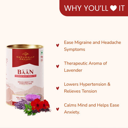 Baan Herbal Tea - Anxiety and Migraine Relief Tea (50g)
