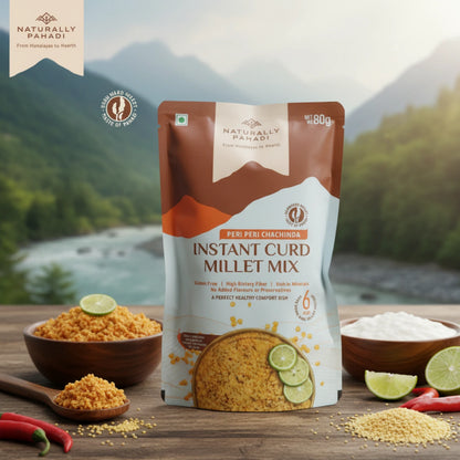 Indtant Barnyard Curd Millet Porridge Mix- Peri Peri (80g)