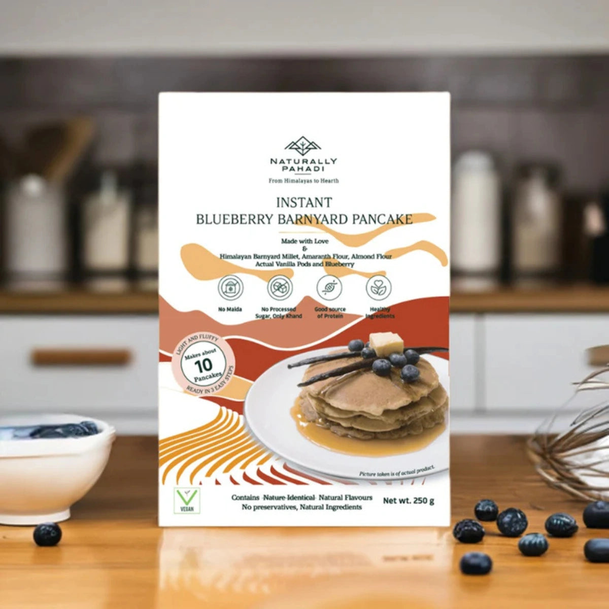 Instant Blueberry Barnyard Millet Pancake (250g)