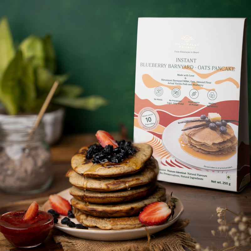 Instant Blueberry Barnyard Millet Pancake (250g)