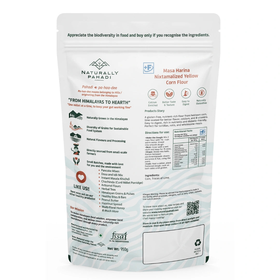 Masa Harina Nixtamalized Yellow Corn Flour (950g)