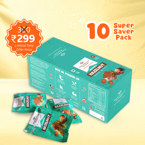 Amaranth Hazelnut Date Bites (Super Saver Pack of 10)