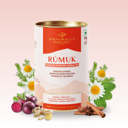 Rumukh Herbal Tea -  For Better Digestion and Gut Health - (50g)