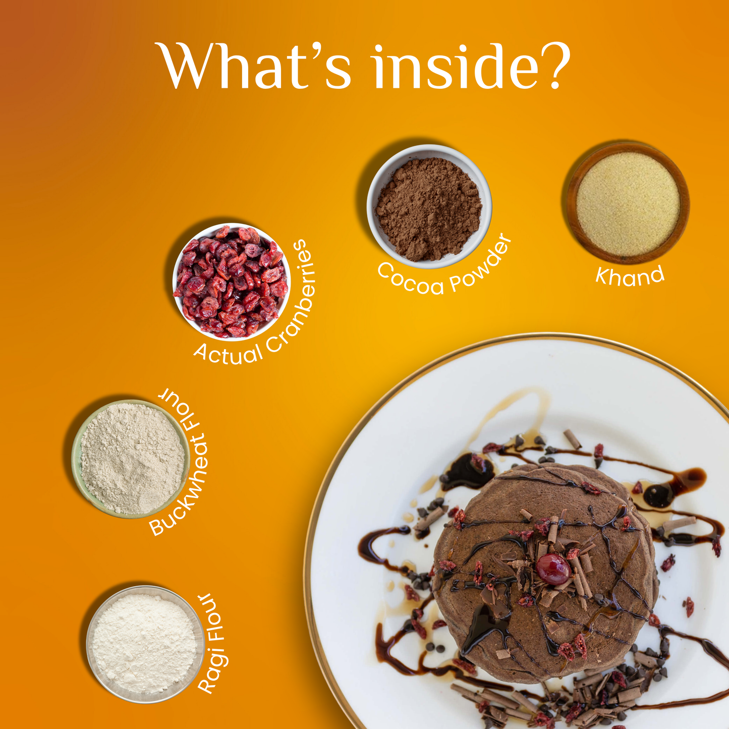 Instant Choco Ragi Buckwheat Pancake Mix - (High Protein Breakfast)