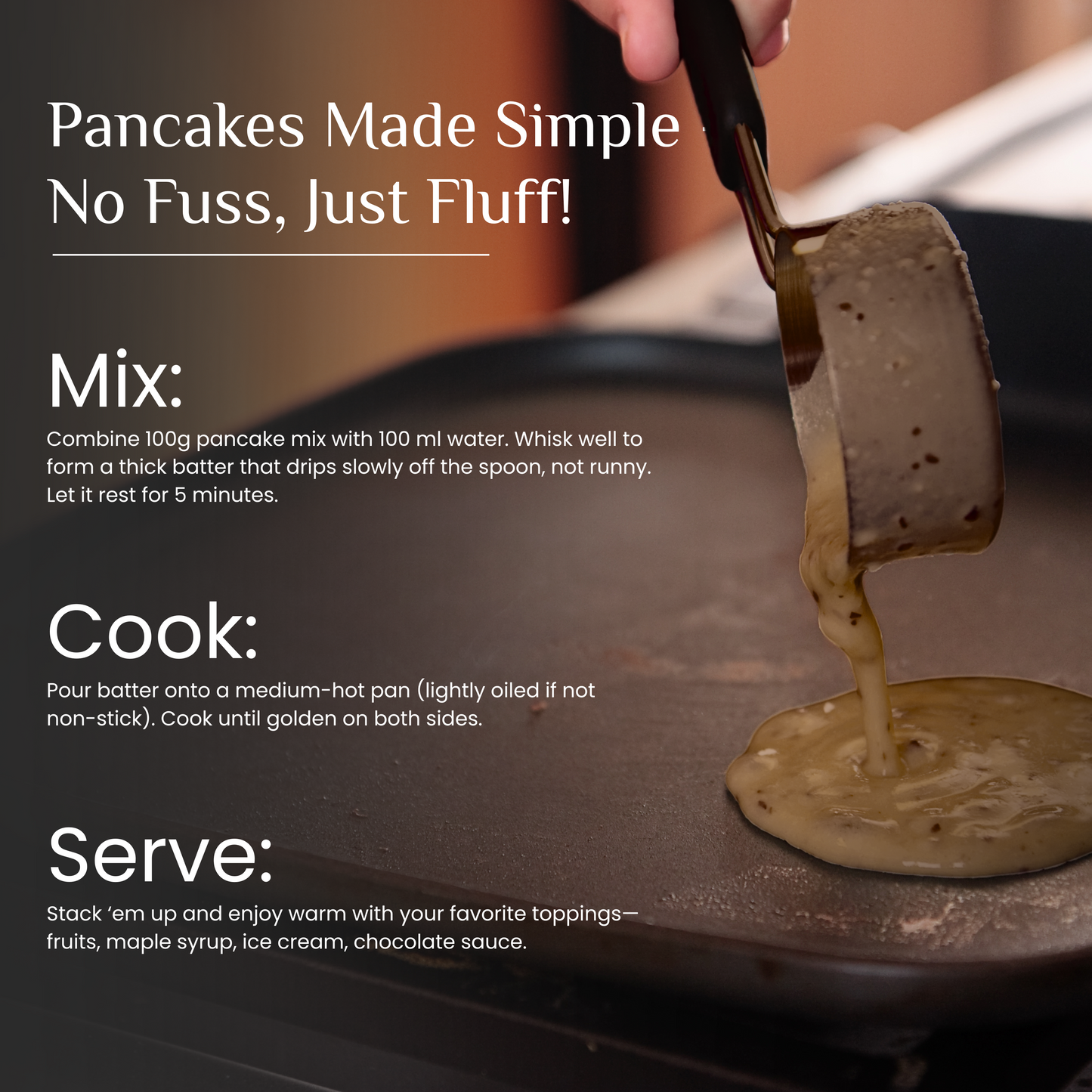 Instant Choco Ragi Buckwheat Pancake Mix - (High Protein Breakfast)