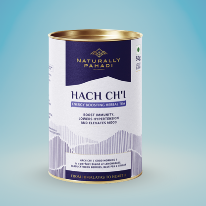 Hach ch'i Herbal Tea - Sea Buckthorn, Butterfly Pea Flower  | Immunity & Energy Boosting Tea