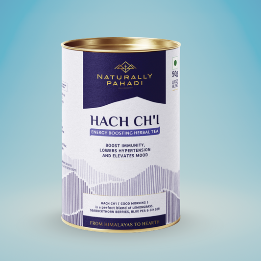 Hach ch'i Herbal Tea - Sea Buckthorn, Butterfly Pea Flower  | Immunity & Energy Boosting Tea